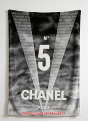 Chanel No 5 Parfums Print Flannel Fleece Throw Blanket IMG_7244